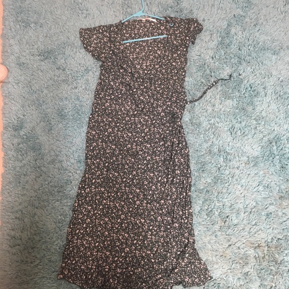 Kimchi Blue Blue Floral Wrap Dress - Picture 3 of 3